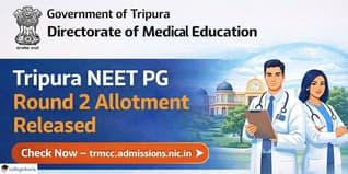 Tripura NEET PG Round 2 Provisional Allotment Result Released 2025 at trmcc.admissions.nic.in